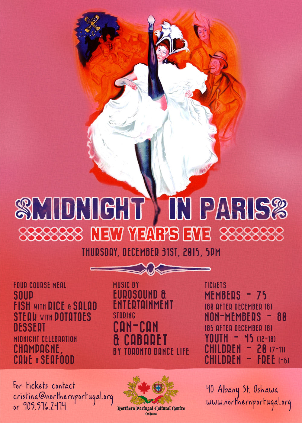 Midnight in Paris New Year's Eve Party poster